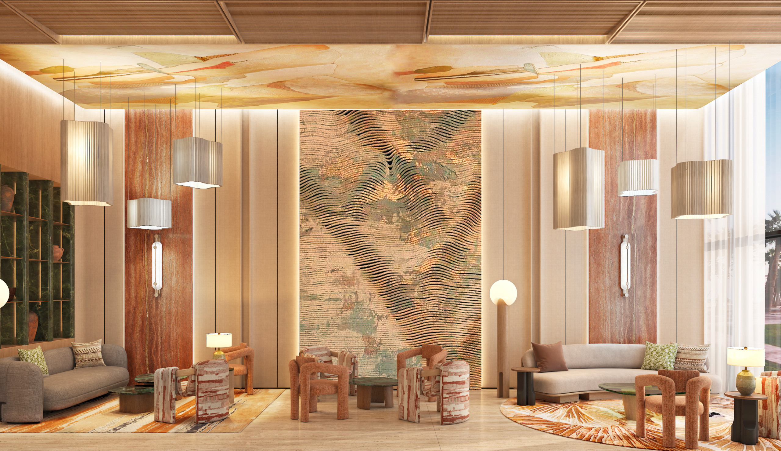 The Palm Qassim Handwritten Collection – Lobby 3 | فندق ذا بالم القصيم، هاندريتن كوليكشن – الردهة