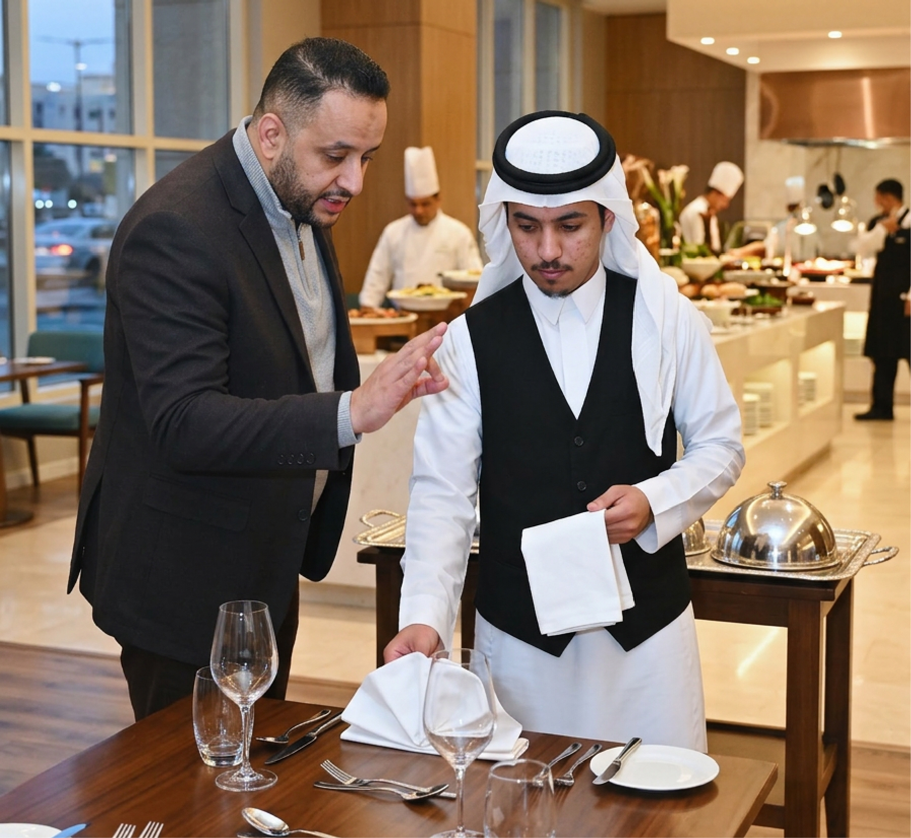 Amsa Academy hospitality training | تدريب الضيافة في أكاديمية أمسا